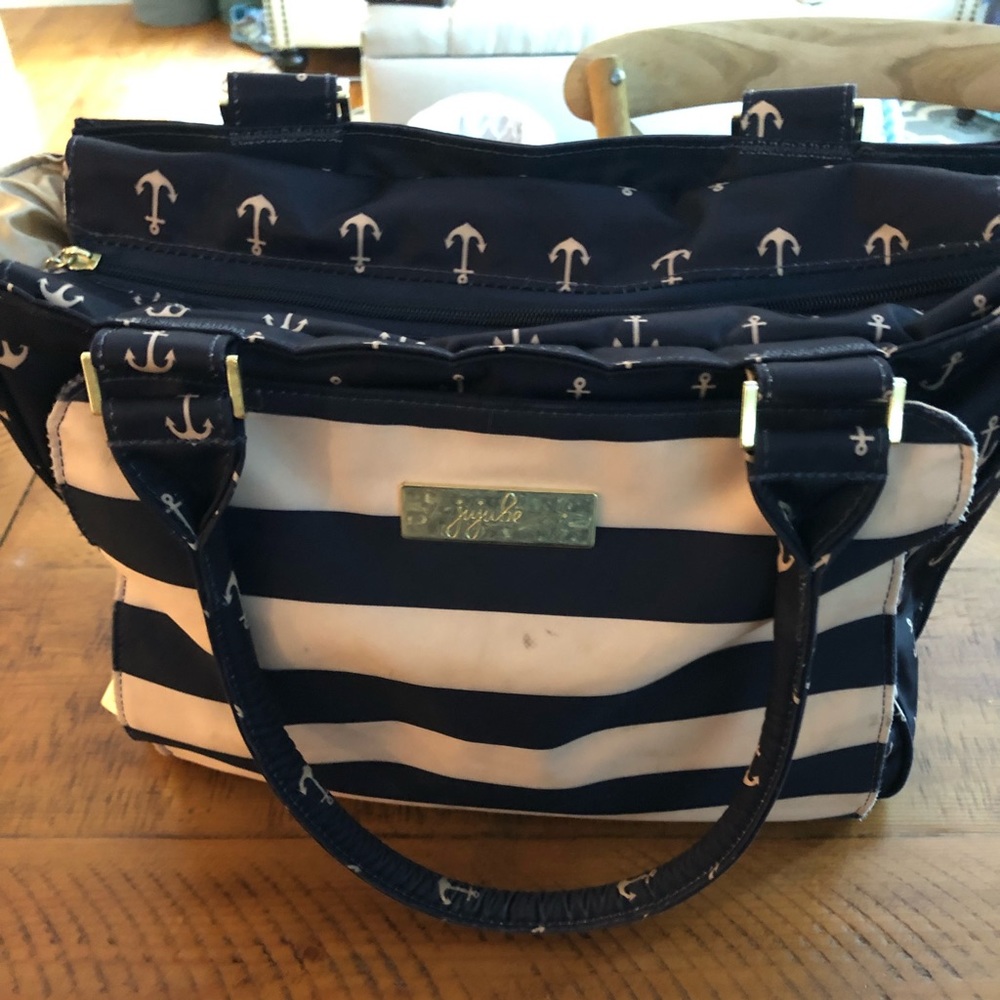JuJuBe Diaper Bag w/Anchor Print